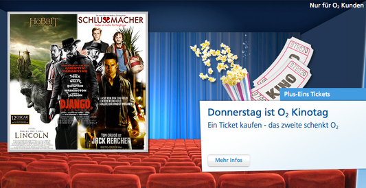 2 für 1 im Cinemaxx