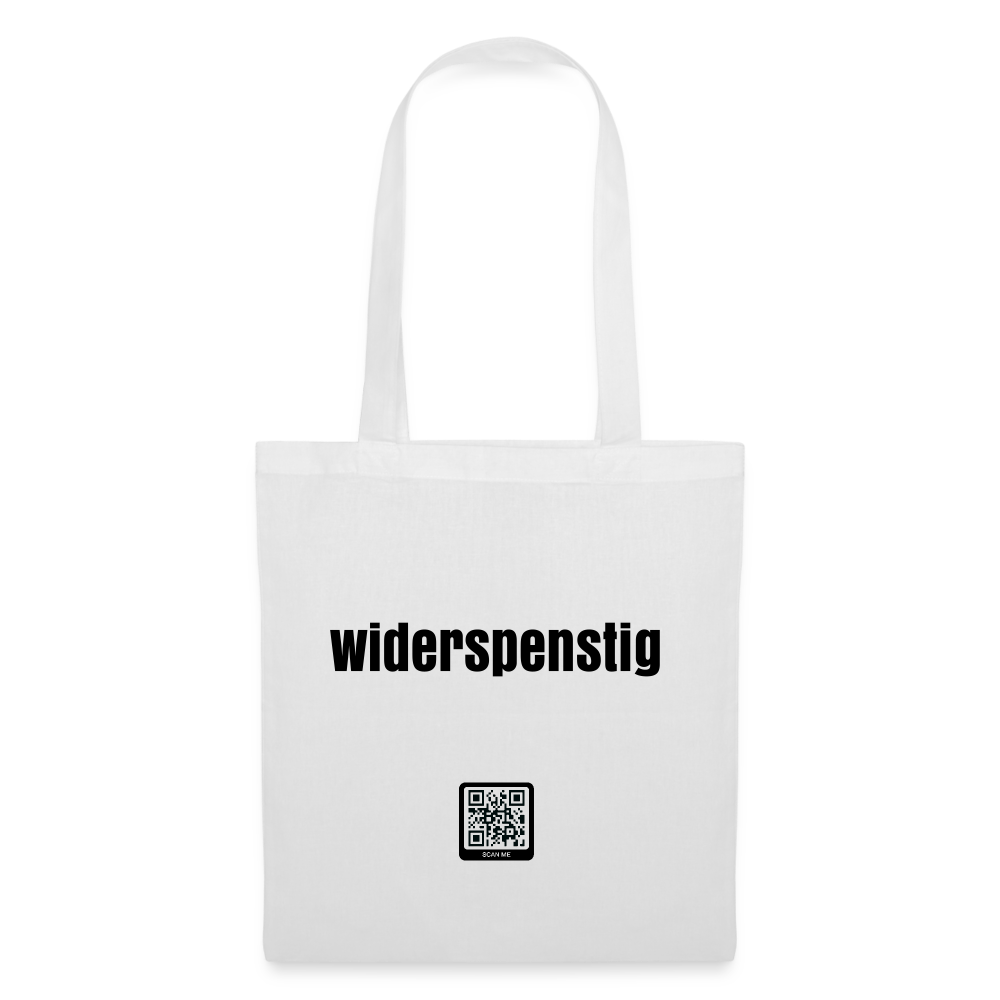 Stoffbeutel White "widerspenstig" - weiß