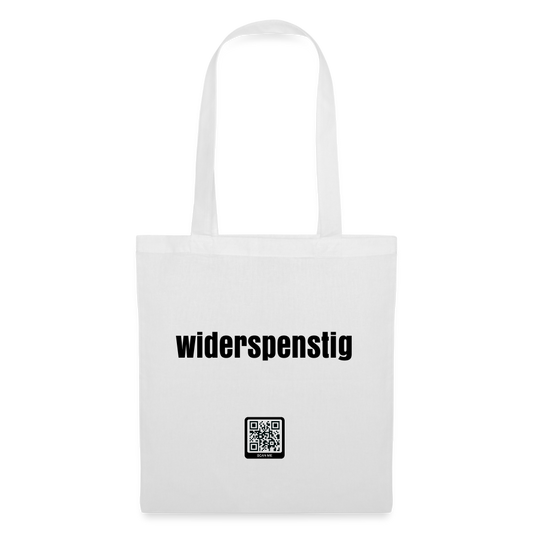 Stoffbeutel White "widerspenstig" - weiß