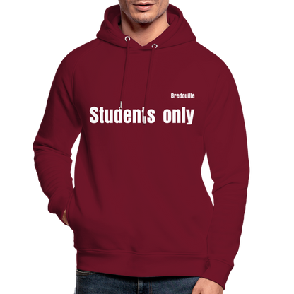 Männer Bio-Hoodie Dark red "Bredouille" - Burgunderrot