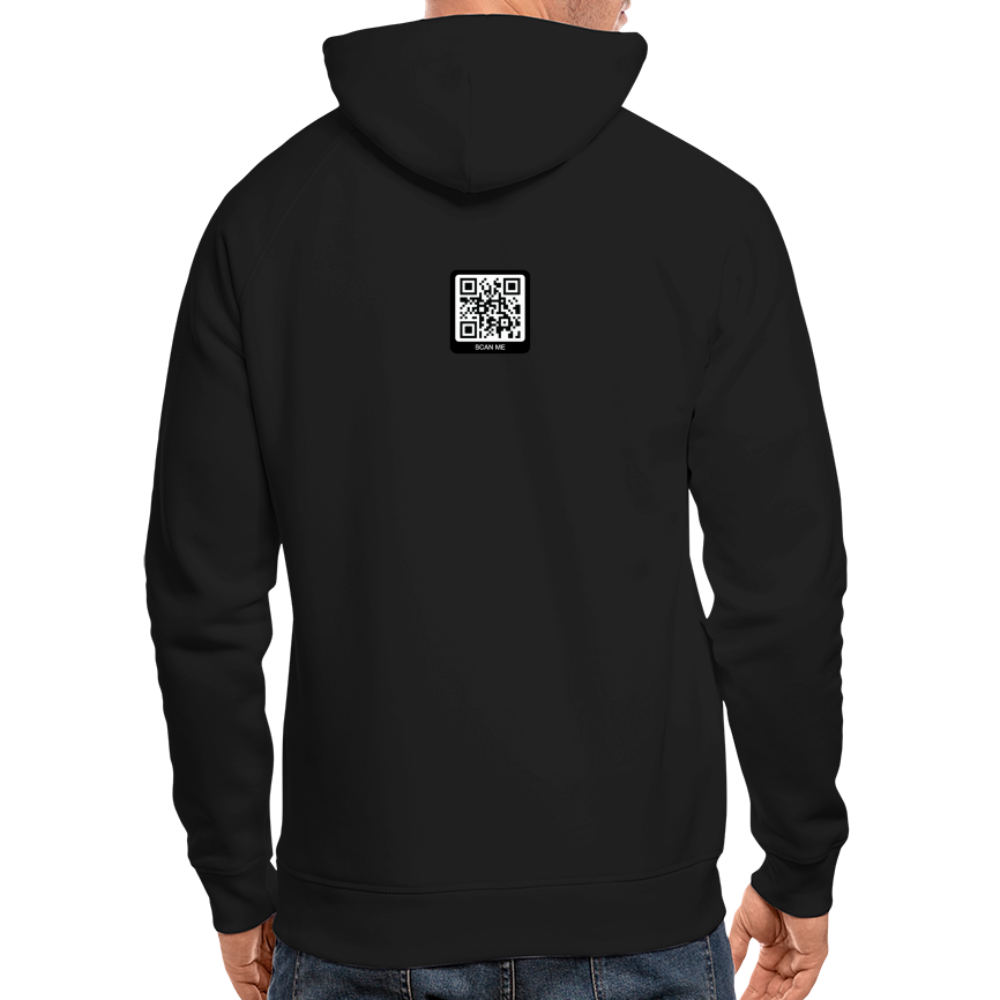 Männer Bio-Hoodie Black "Bredouille" - Schwarz