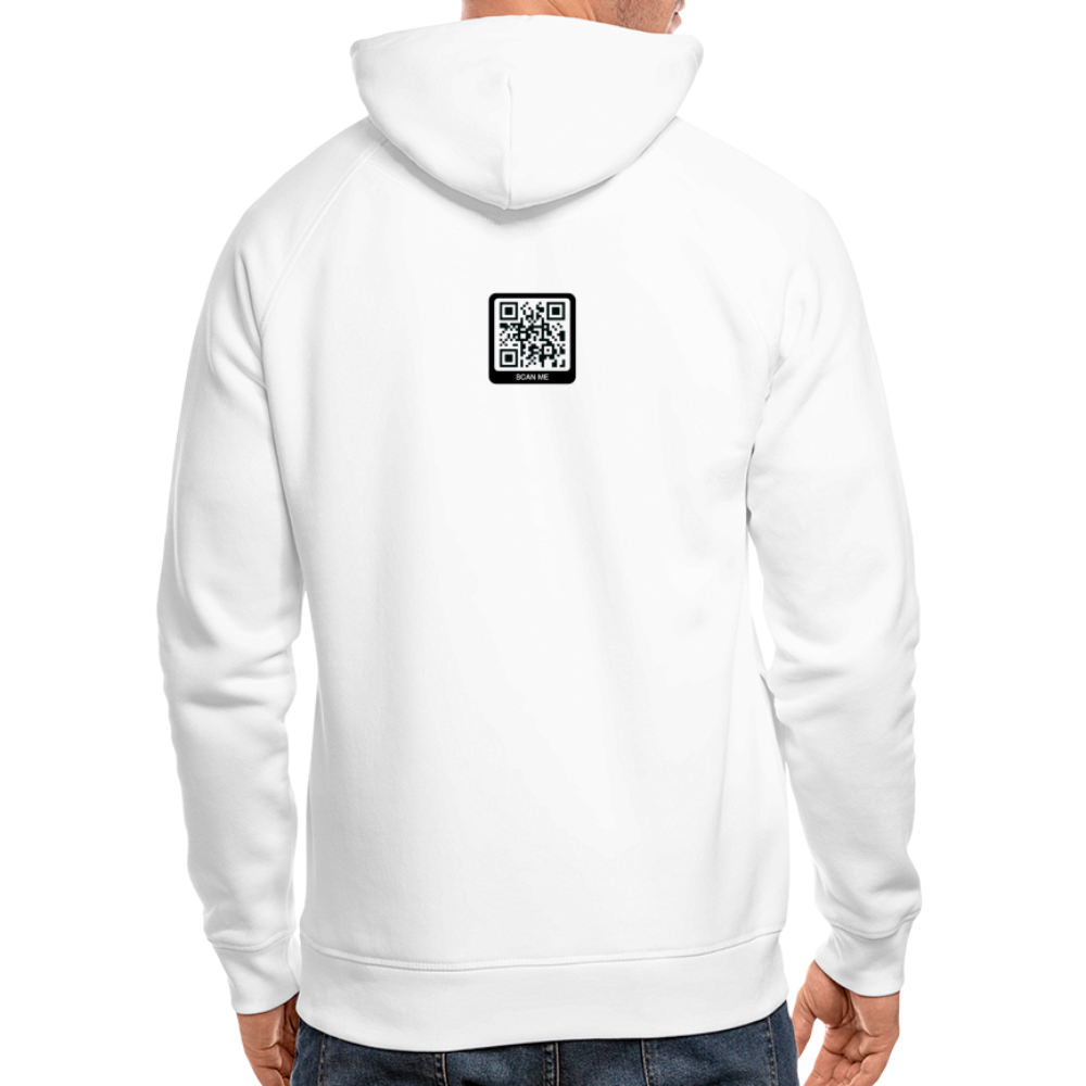 Männer Bio-Hoodie White "Bredouille" - weiß